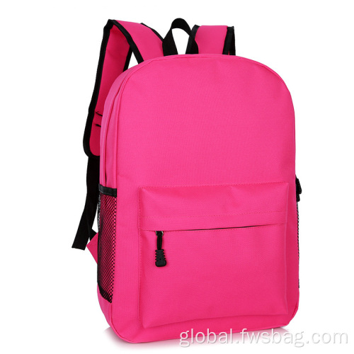 Vaschy Backpack Customized Teenage Pink Polyester Girls School Bags Manufactory